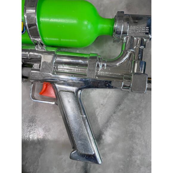 Vintage Larami Super Soaker 50 10th Anniversary Chrome Water Gun 2000 Rare - Picture 3 of 10